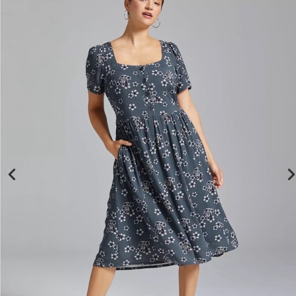 Her Universe Darth Vader Floral Midi Dress